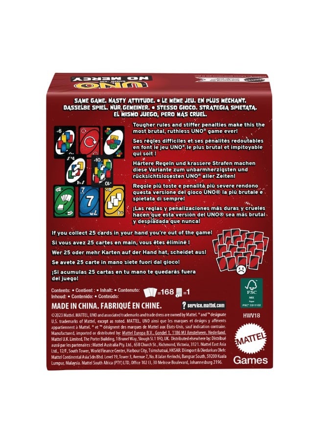 UNO Show 'em No Mercy - Twist to Classic Card Game with Draw 10, Stacking, Swapping & Mercy Rule, Ideal for Kids & Adults, Ages 7+ - Image 5